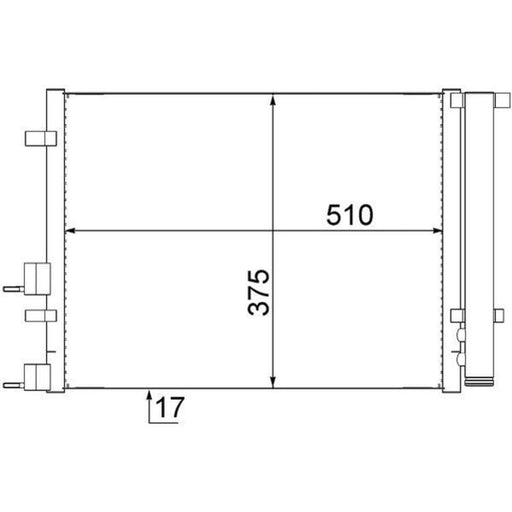 Mahle Air Conditioning Condenser AC 731 000S