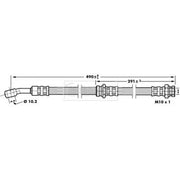 Borg & Beck Brake Hydraulic Hose Line Rear Right BBH7011