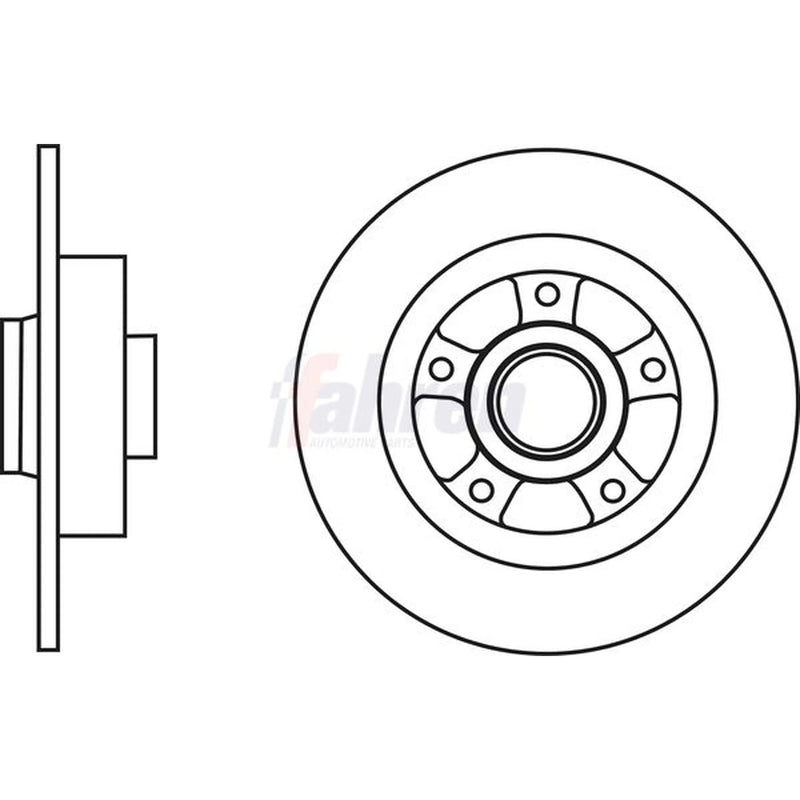 Fahren Front & Rear Brake Discs & Pads fits Renault Scénic III 2013-2016