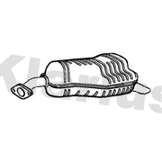 Klarius Box With Tail Pipe Rear KA77W