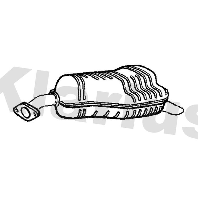 Klarius Box With Tail Pipe Rear KA79T