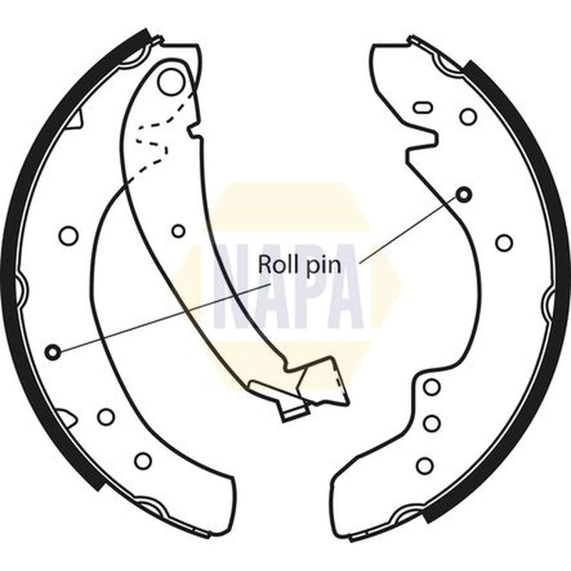 NAPA Brake Shoe Set Axle Kit NBS1020