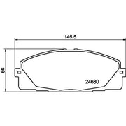 Mintex Front Brake Pad Set MDB3161