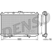 Denso Engine Radiator DRM46024