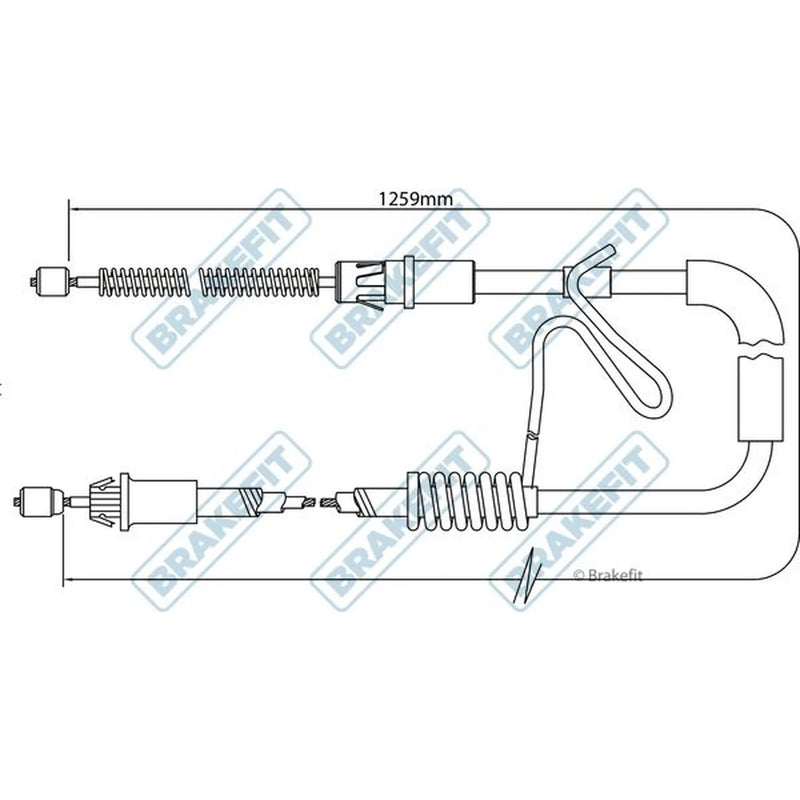 Apec Handbrake Cable Right Rear BBC3175