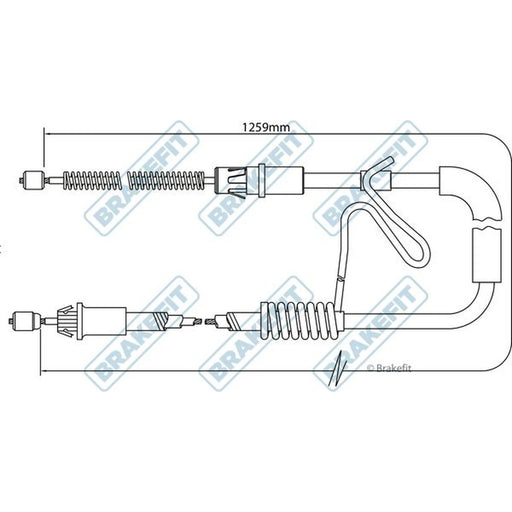 Apec Handbrake Cable Right Rear BBC3175