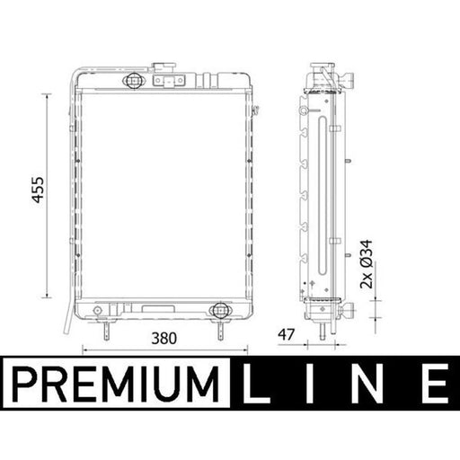 Mahle Engine Radiator CR 2285 000P