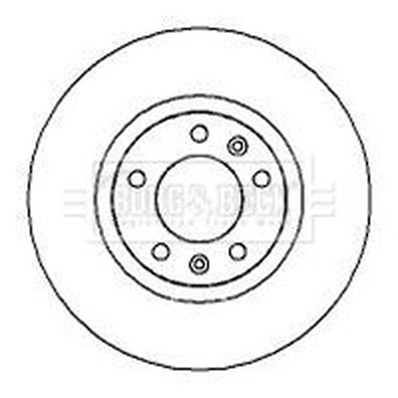 Borg & Beck 2 x Vented Front Brake Discs BBD4279