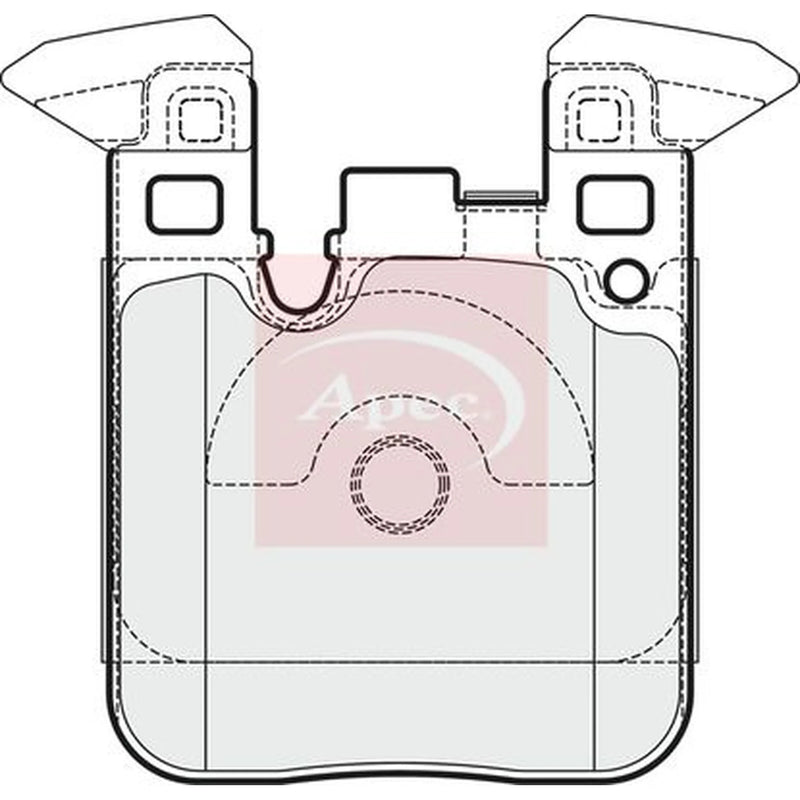 Apec Rear Brake Pad Set PAD1943