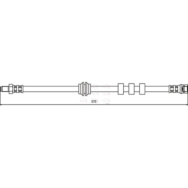 Apec Brake Hydraulic Hose Line Front HOS3419