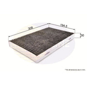 Comline Cabin Air Filter (Pollen Filter) EKF241A