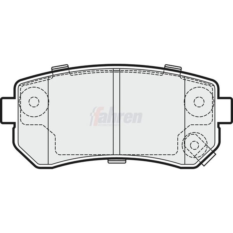 Fahren Rear Brake Solid Discs & Pads fits Kia Picanto II 2013-2017 1.0