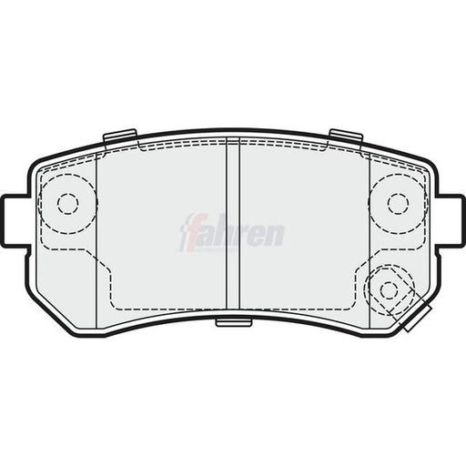Fahren Rear Brake Solid Discs & Pads fits Kia Picanto II 2013-2017 1.0