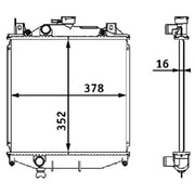 Mahle Engine Radiator CR 201 000S