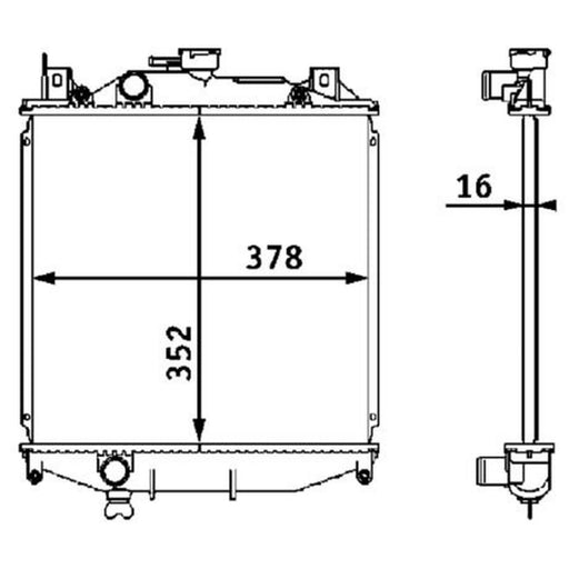 Mahle Engine Radiator CR 201 000S