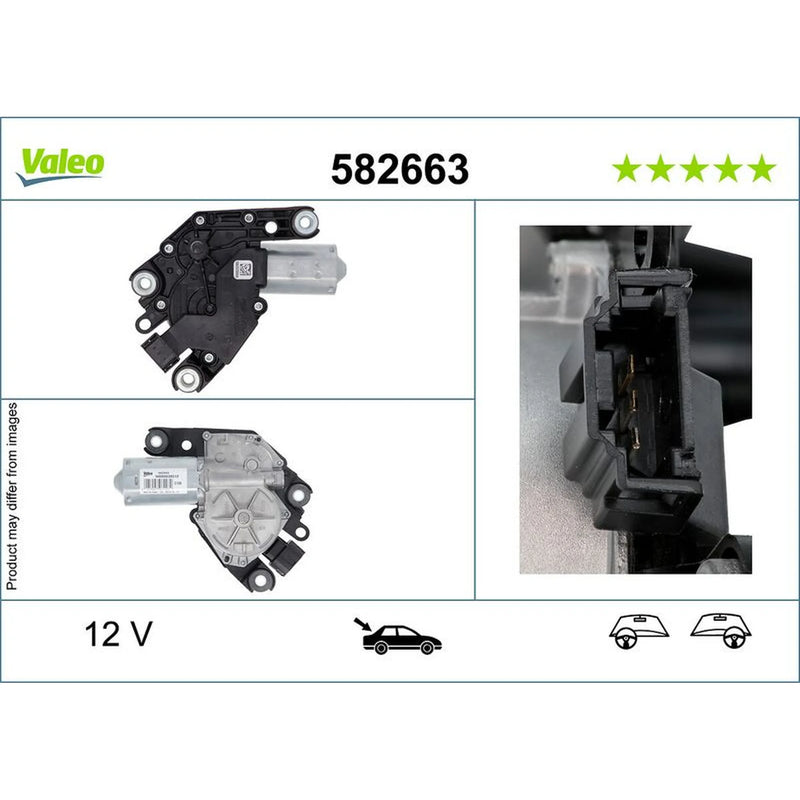 Valeo Front/Rear Wiper Motor Rear 582663
