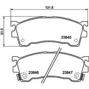 Mintex Front Brake Pad Set MDB2757