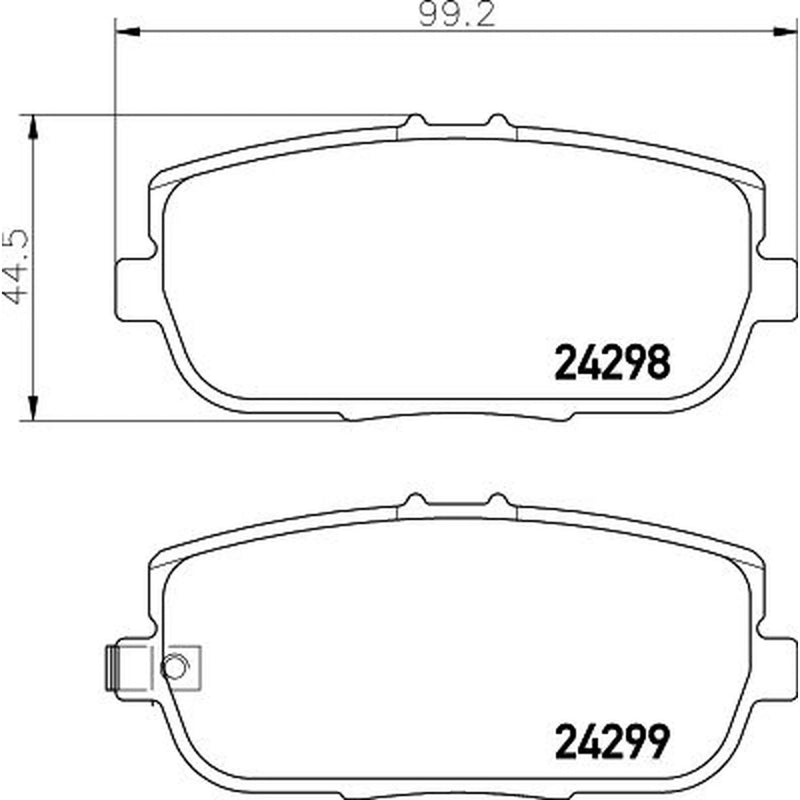 Mintex Rear Brake Pad Set MDB2772