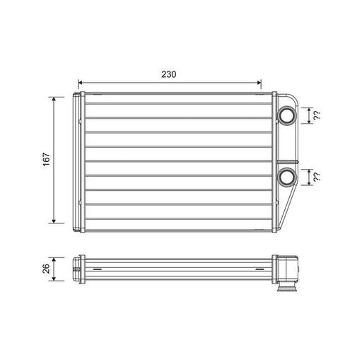 Valeo Heater Matrix Core Heat Exchanger 811514