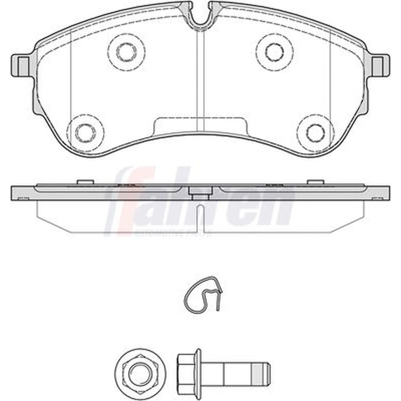 Fahren Front Brake Pad Set FBP4043