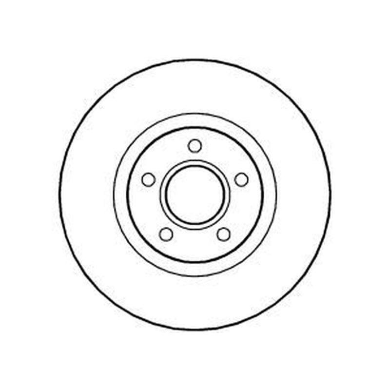 Abtex 2 x Vented Front Brake Discs BD1243V-x2