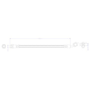Juratek Brake Hydraulic Hose Line outer JBH1412R