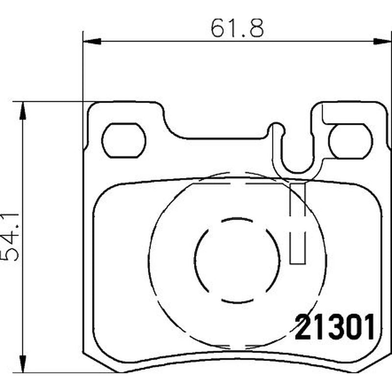 Mintex Rear Brake Pad Set MDB1643
