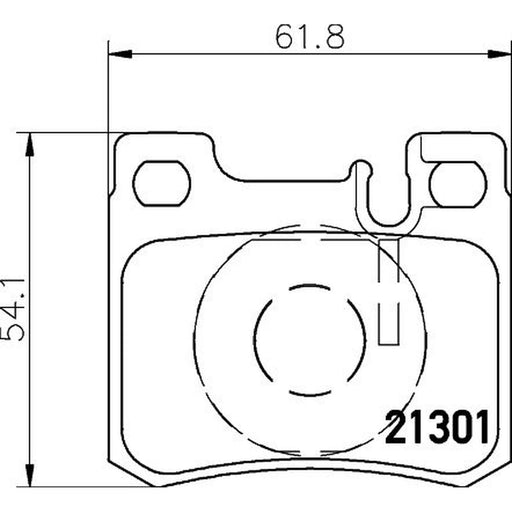 Mintex Rear Brake Pad Set MDB1643