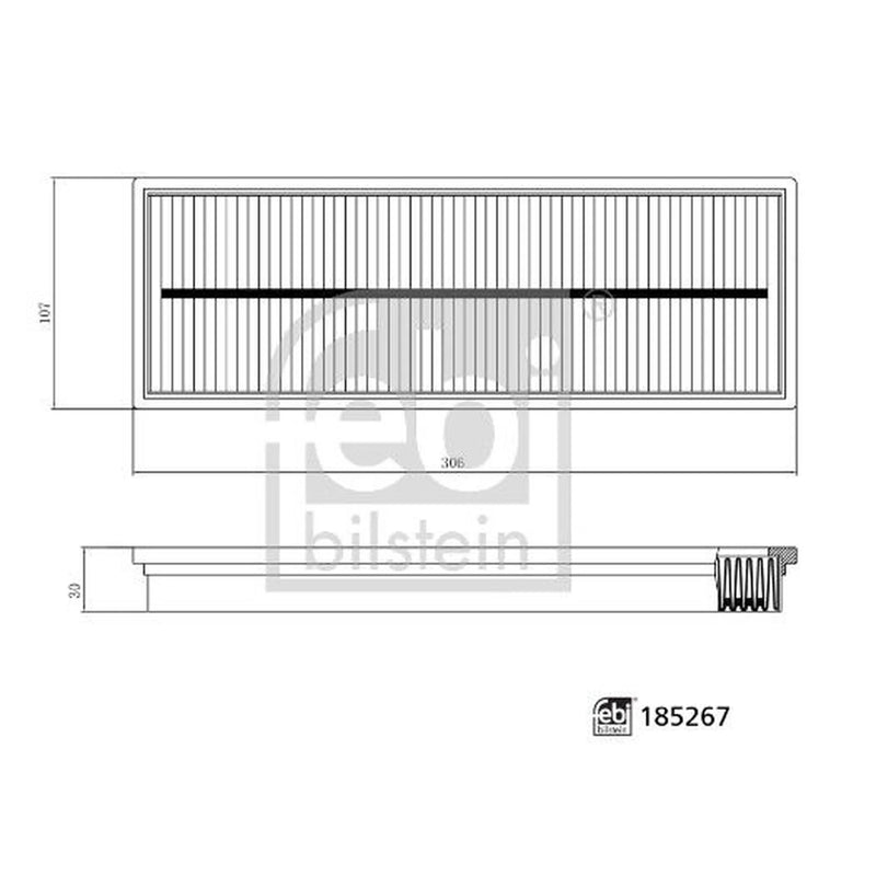 Febi Cabin Air Filter (Pollen Filter) 185267