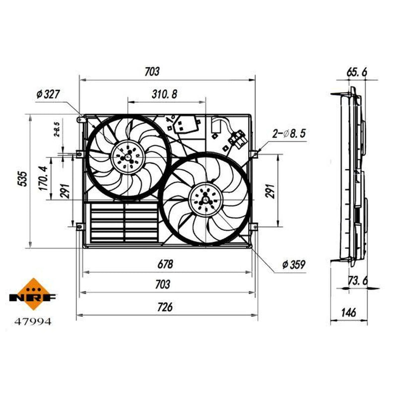 NRF Engine Cooling Fan 47994