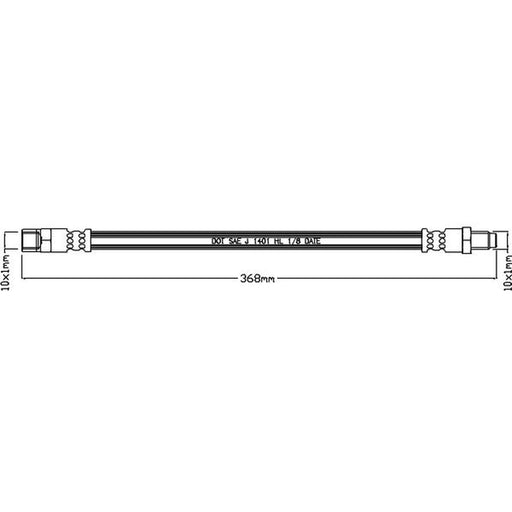 Juratek Brake Hydraulic Hose Line Right JBH1059