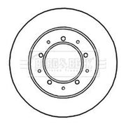 Borg & Beck 2 x Solid Rear Brake Discs BBD4812-x2