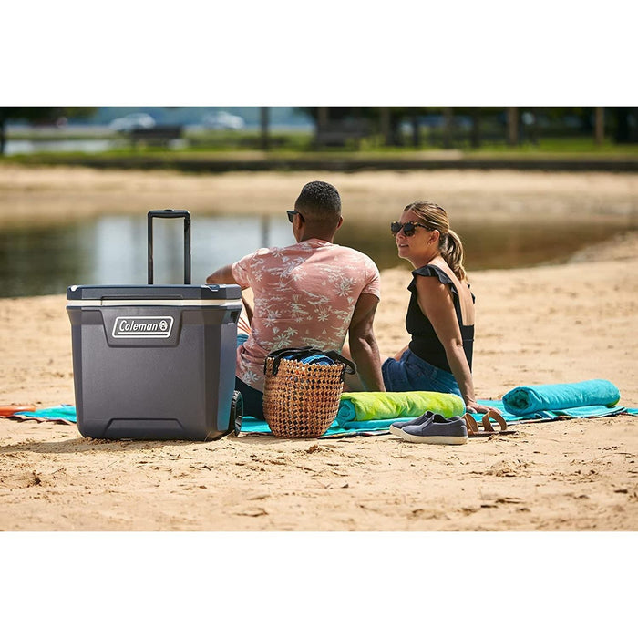 Coleman 47L Cooler Xtreme Wheeled 50QT Picnic Camping BBQ Cool Box - Coleman - Van Life Living