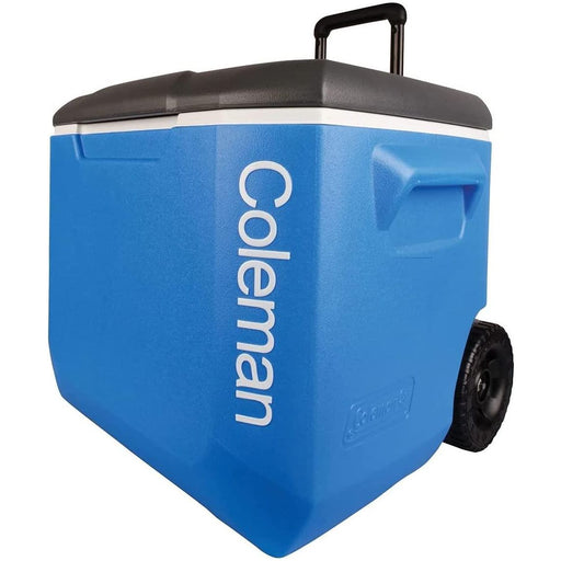 Coleman Blue 60QT Tricolour Wheeled Camping Cooler - Coleman - Van Life Living