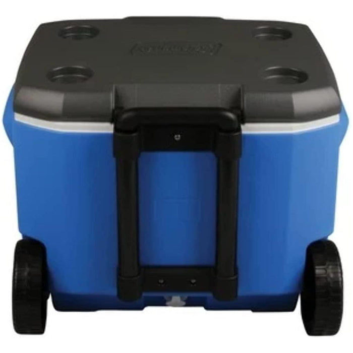 Coleman Blue 60QT Tricolour Wheeled Camping Cooler - Coleman - Van Life Living