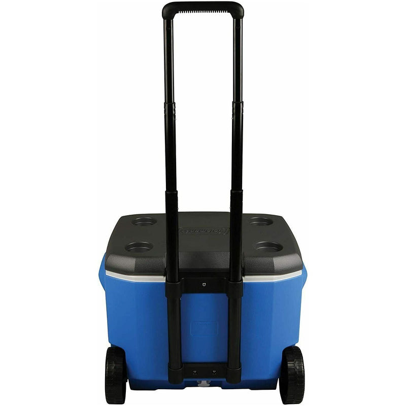 Coleman Blue 60QT Tricolour Wheeled Camping Cooler - Coleman - Van Life Living