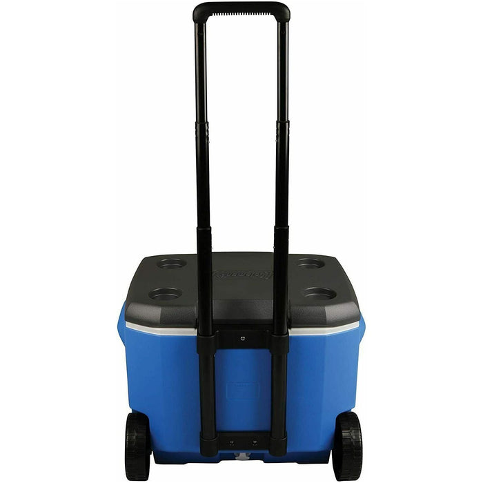 Coleman Blue 60QT Tricolour Wheeled Camping Cooler - Coleman - Van Life Living