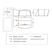 Vango Cove Air Mid III Drive Away Awning Ducato Boxer Transit Sprinter Campervan - Vango - Van Life Living