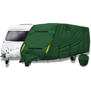 Coverpro Premium Breathable 4-Ply Full Green Caravan Cover Up To 14Ft Free Bag - Crusader - Van Life Living