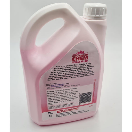 Crusader Chem Chemical Toilet Fluid & Rinse 2L Pink - Crusader - Van Life Living