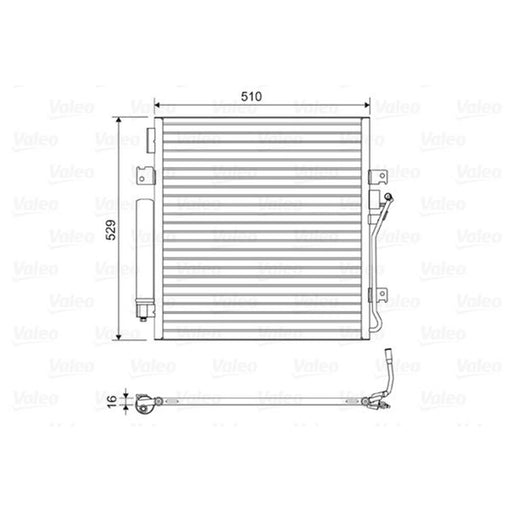 Valeo Air Conditioning Condenser 814163