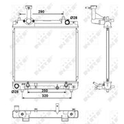 NRF Engine Radiator 53079