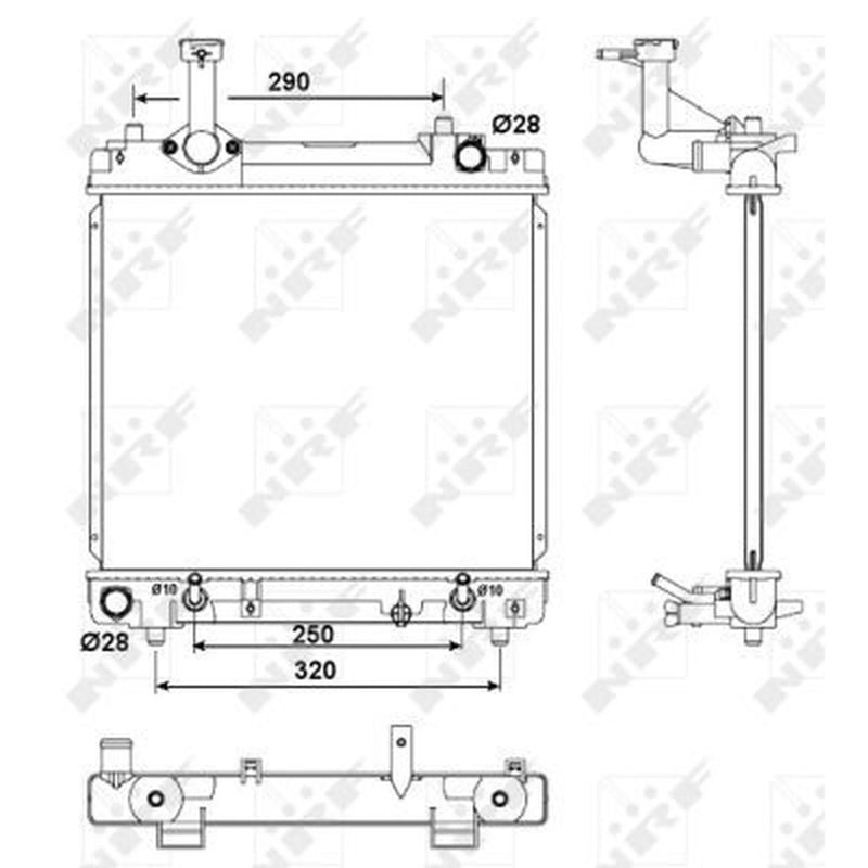 NRF Engine Radiator 53079
