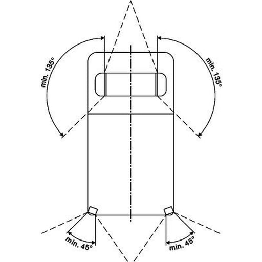 Hella Identification Lamp Md Blue 2XD Rear 2XD 009 475-031 966125 2XD 009