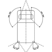 Hella Identification Lamp Md Blue 2XD Rear 2XD 009 475-021 4011895-12 2XD 009