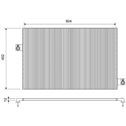 Valeo Air Conditioning Condenser 822811