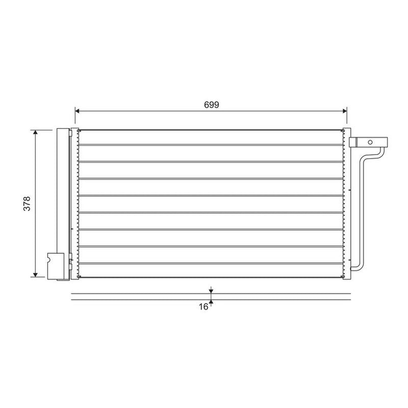 Valeo Air Conditioning Condenser 822727