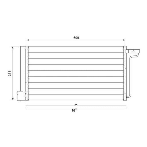 Valeo Air Conditioning Condenser 822727