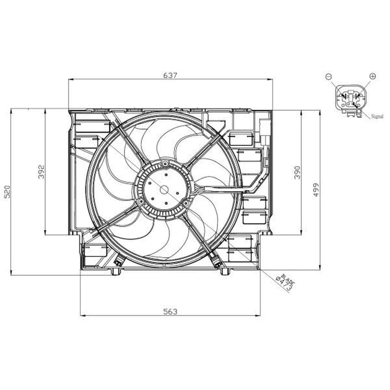 NRF Engine Cooling Fan 47960