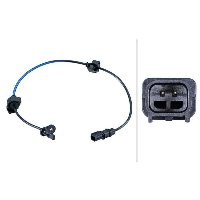 Hella ABS Wheel Speed Sensor Rear 6PU 358 251-411